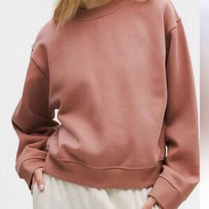 Lululemon steady state oversized crew in red clay size small